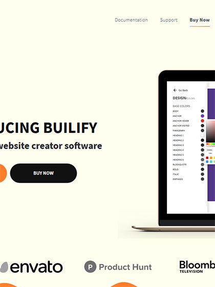 BUILIfy's landing page